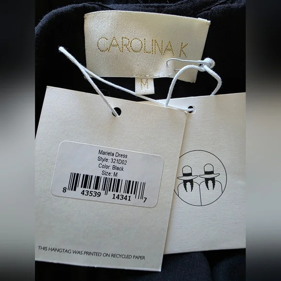 SALE NWT Black Multicolor Carolina K Maxi Dress - Picture 13 of 14